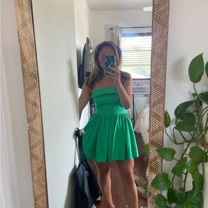 Mable Green Strapless Mini Dress